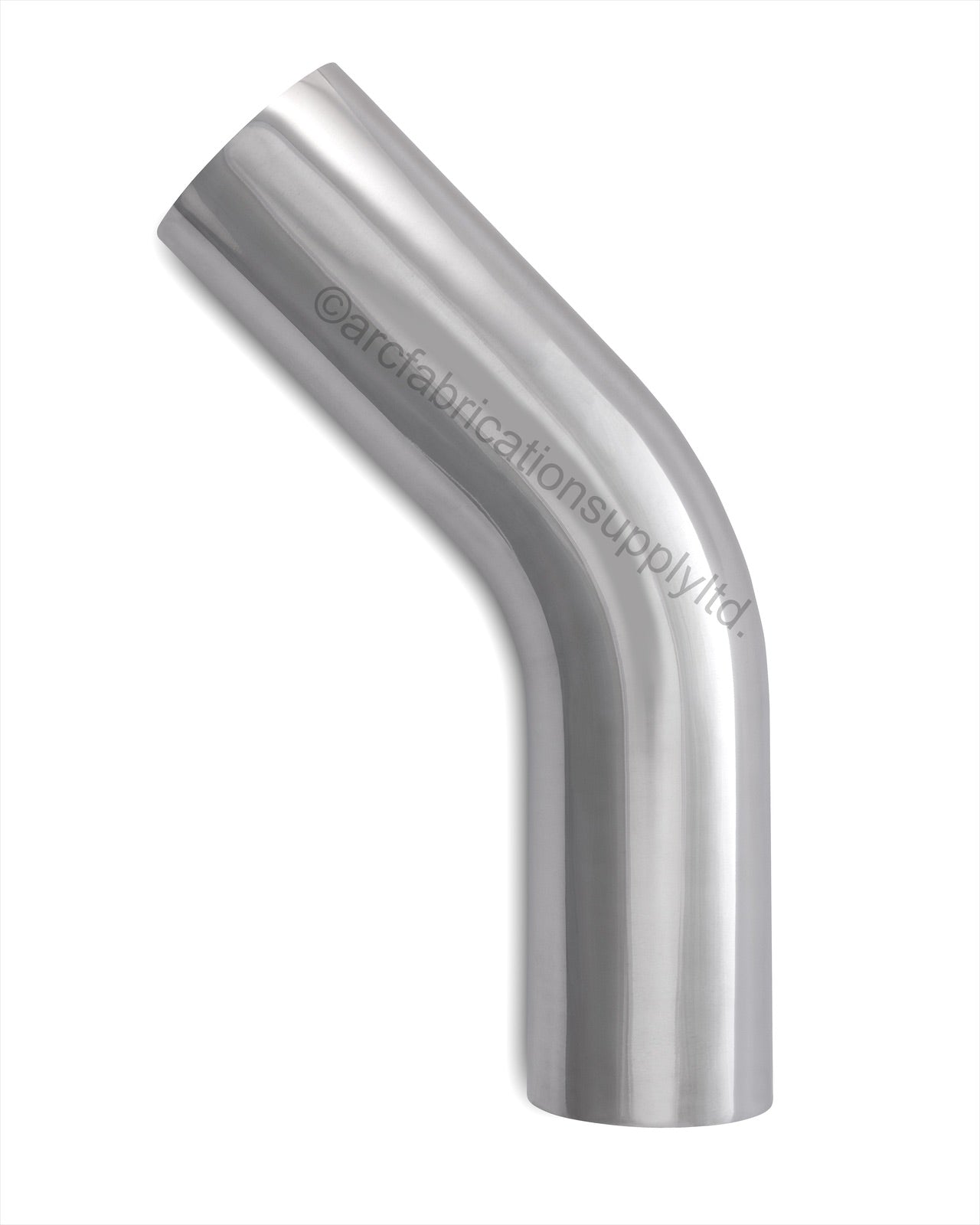 2.5" 45 Degree Aluminum mandrel bend elbow polished finish for turbo and intake plumbing fabrication