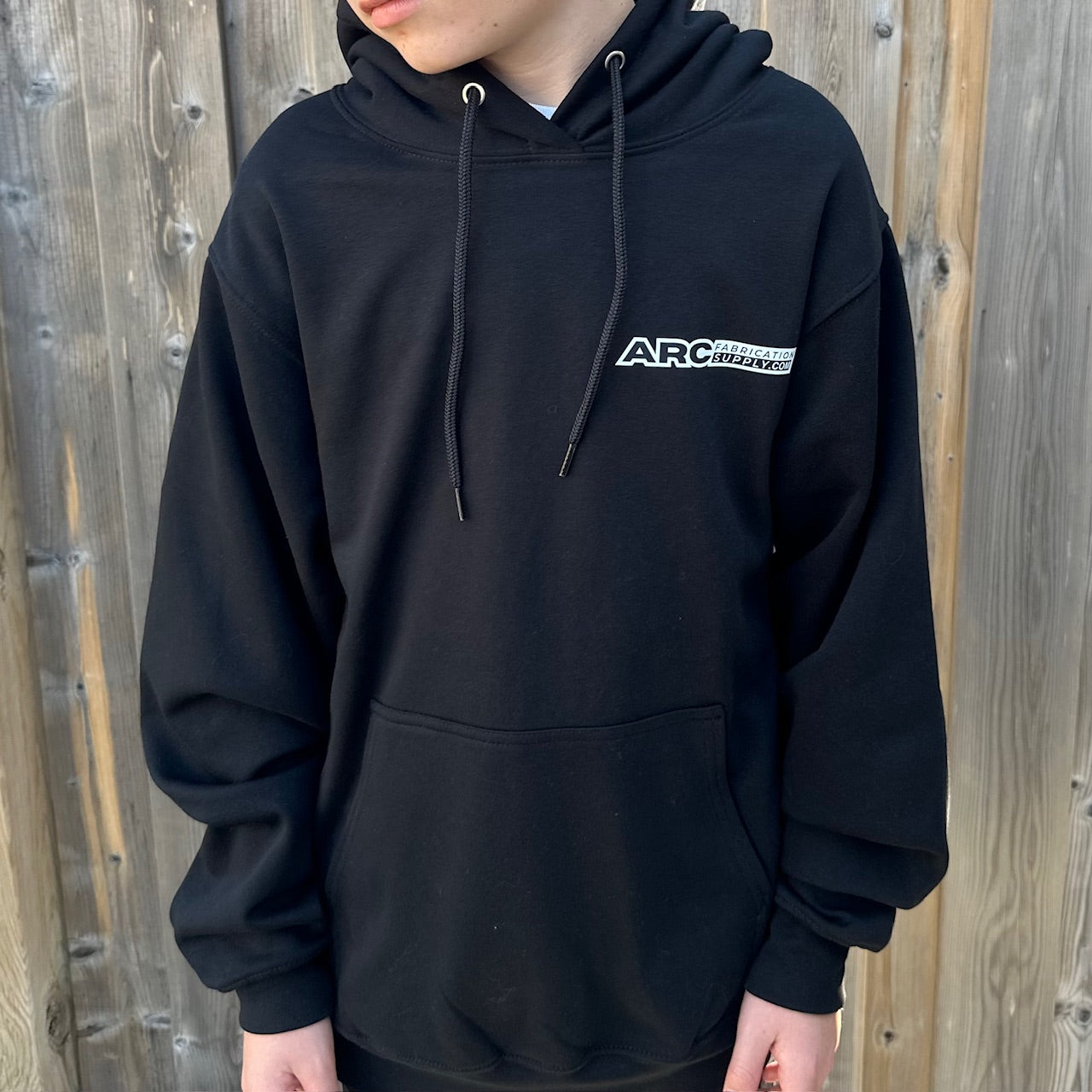 ARC Hoodie Front - Black 