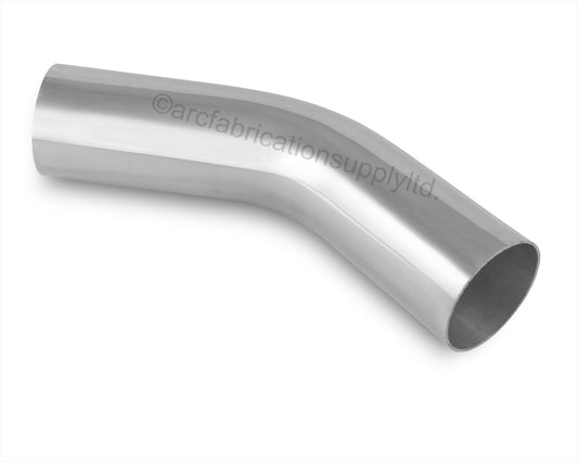 4" 45 Degree Aluminum mandrel bend elbow polished finish for turbo and intake plumbing fabrication