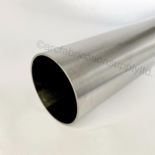 4" straight tubing Stainless Steel 304 brushed finish for high quality exhaust system fabrication